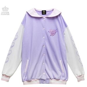 NEW Jfashion Listen Flavor pastel love struck kawaii oversized sailor‎ jacket L